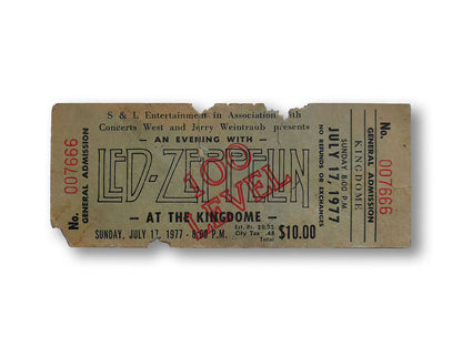 Golden Tickets - Led Zeppelin 1977