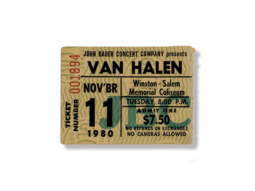 Golden Tickets - Van Halen 1980