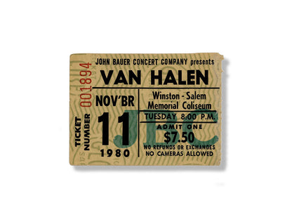 Golden Tickets - Van Halen 1980