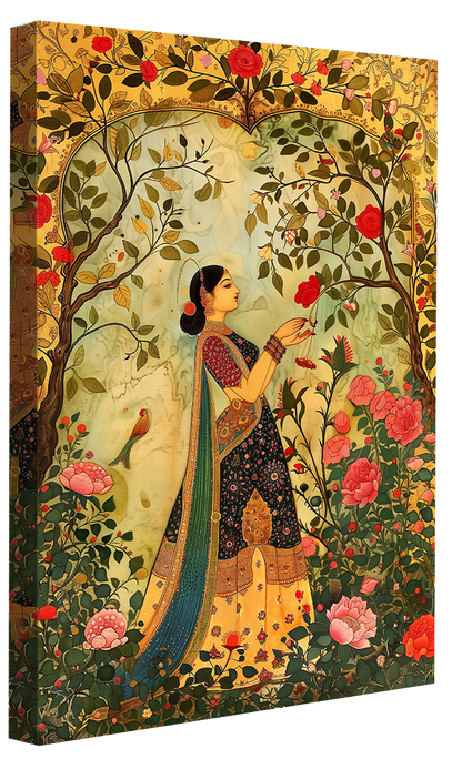 Indian Spirit -  Lady and Roses