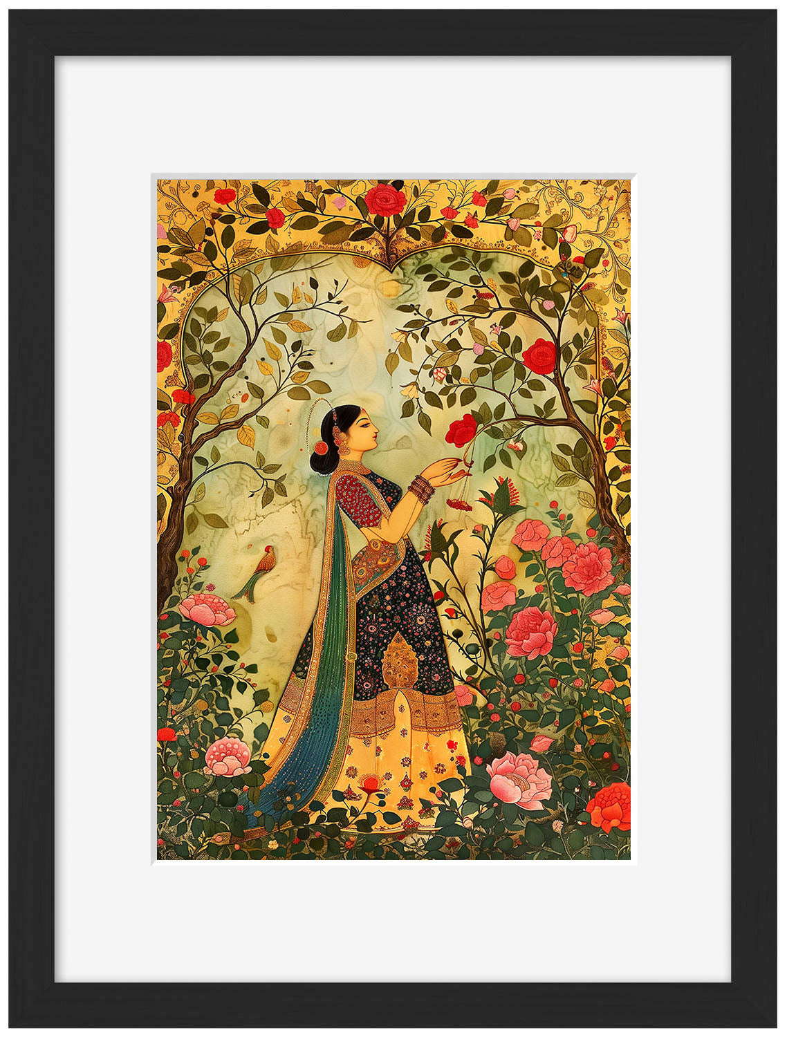 Indian Spirit -  Lady and Roses