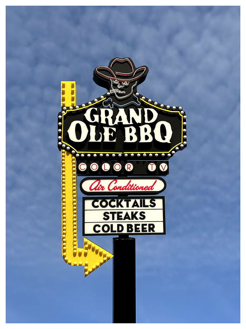 Motel Signs - Grand Ole BBQ
