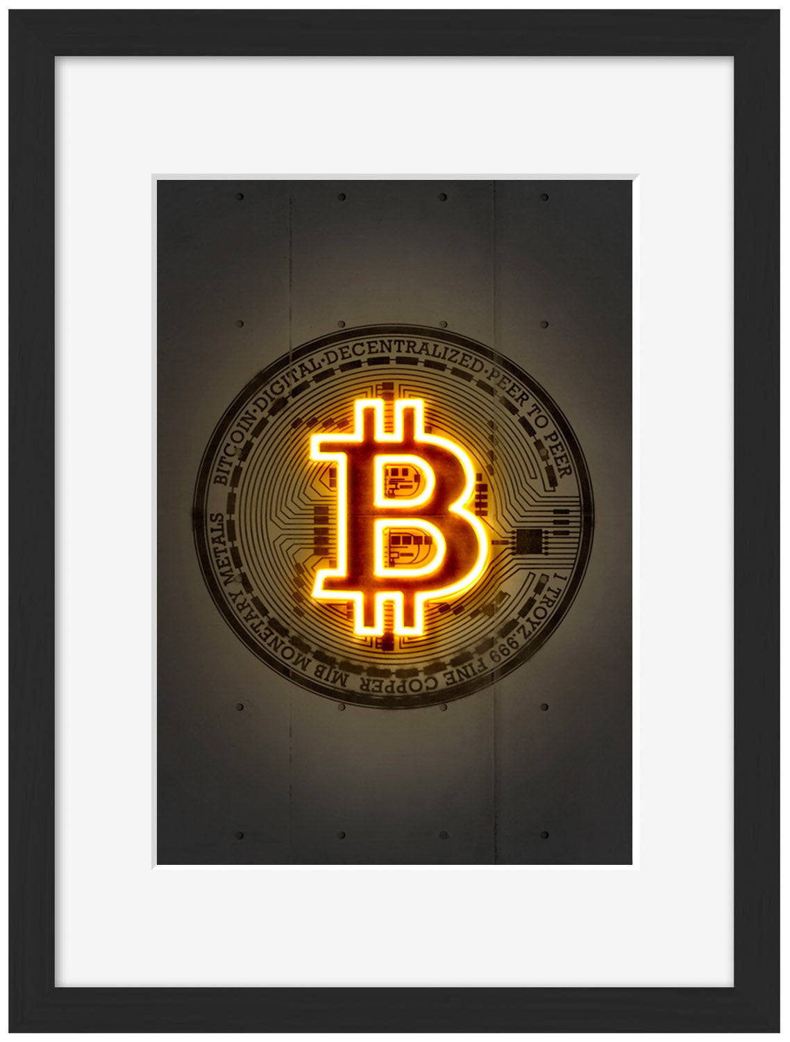 Neon Art -  Bitcoin