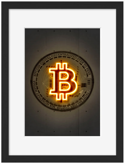 Neon Art -  Bitcoin