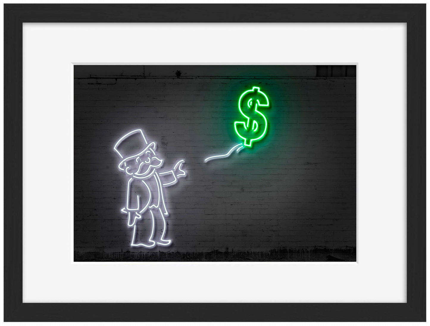 Neon Art -  Dollar Balloon