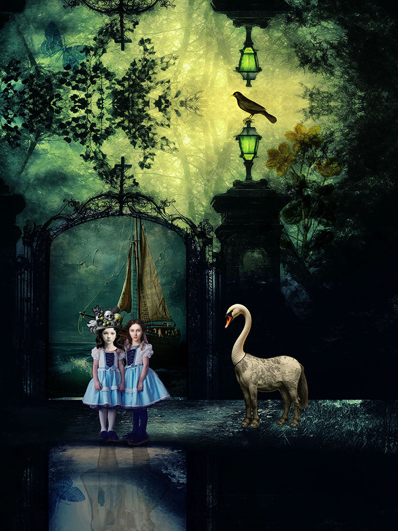 Pascal Bouchet Spiegel - Blue Victorian Dream