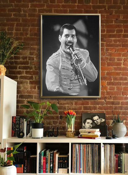 Portraits (B&W) -  Freddie Mercury Wembley