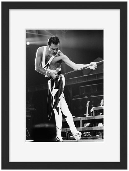 Portraits (B&W) -  Freddie Mercury on stage