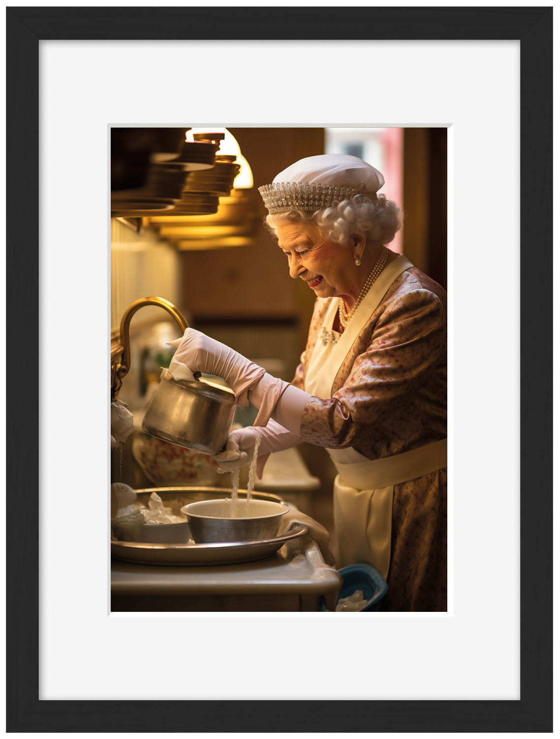 The Queen -  Cleaning Dishes