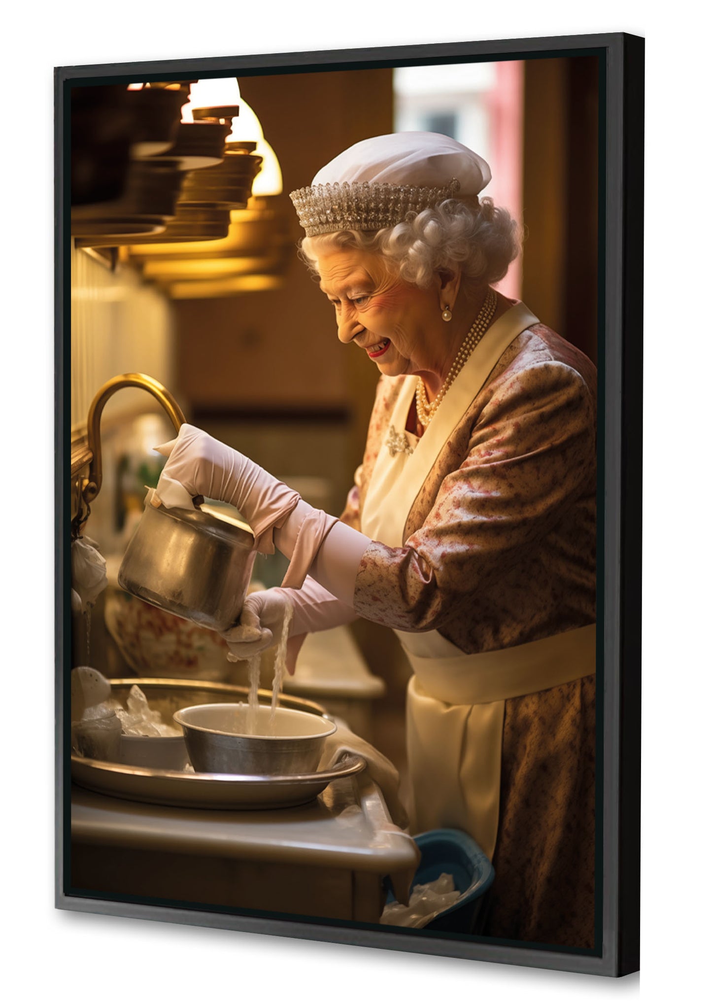 The Queen -  Cleaning Dishes