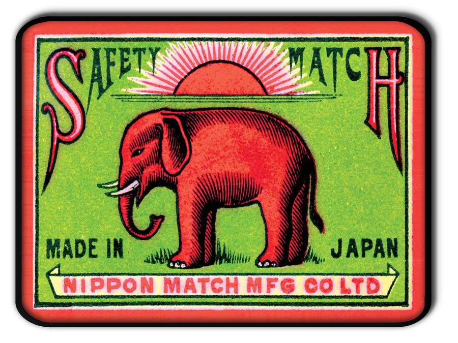Plateau métal - Safety Matches - Nippon Match - 15 x 20 cm
