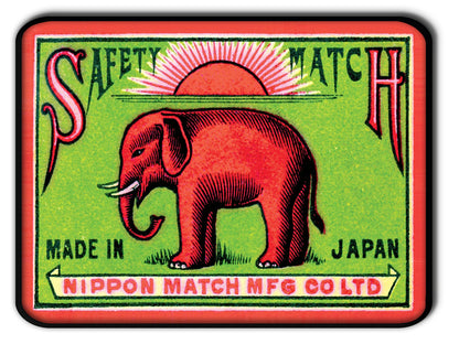 Plateau métal - Safety Matches - Nippon Match - 15 x 20 cm