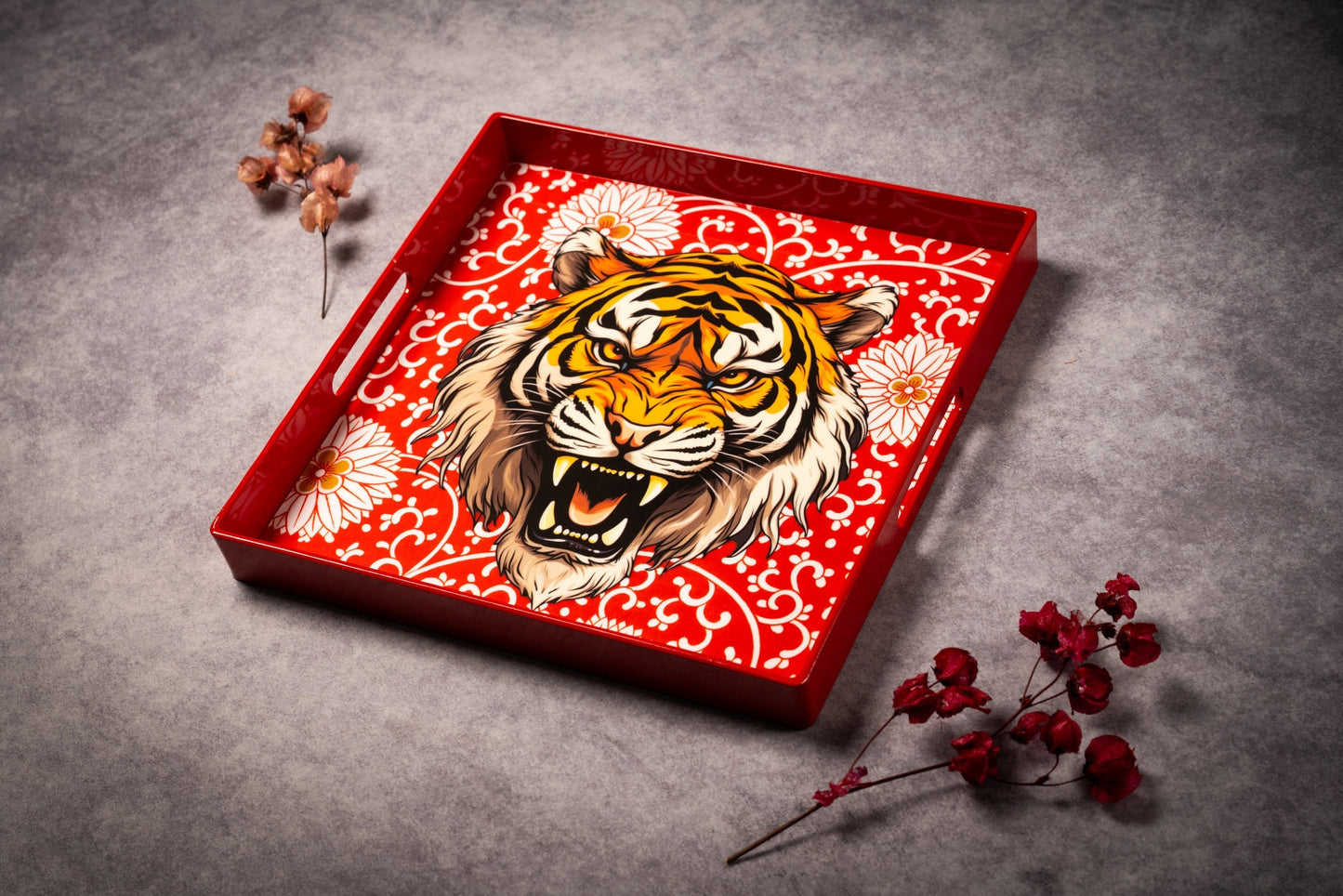 Red Tiger - 33 x 33 cm