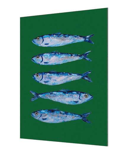 Alice Straker - Sardines on Festive Green