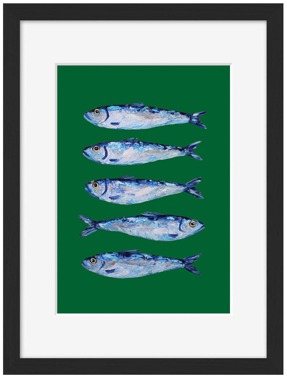 Alice Straker - Sardines on Festive Green