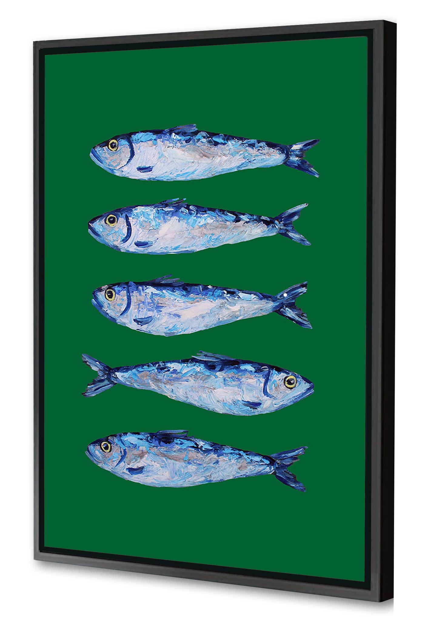 Alice Straker - Sardines on Festive Green