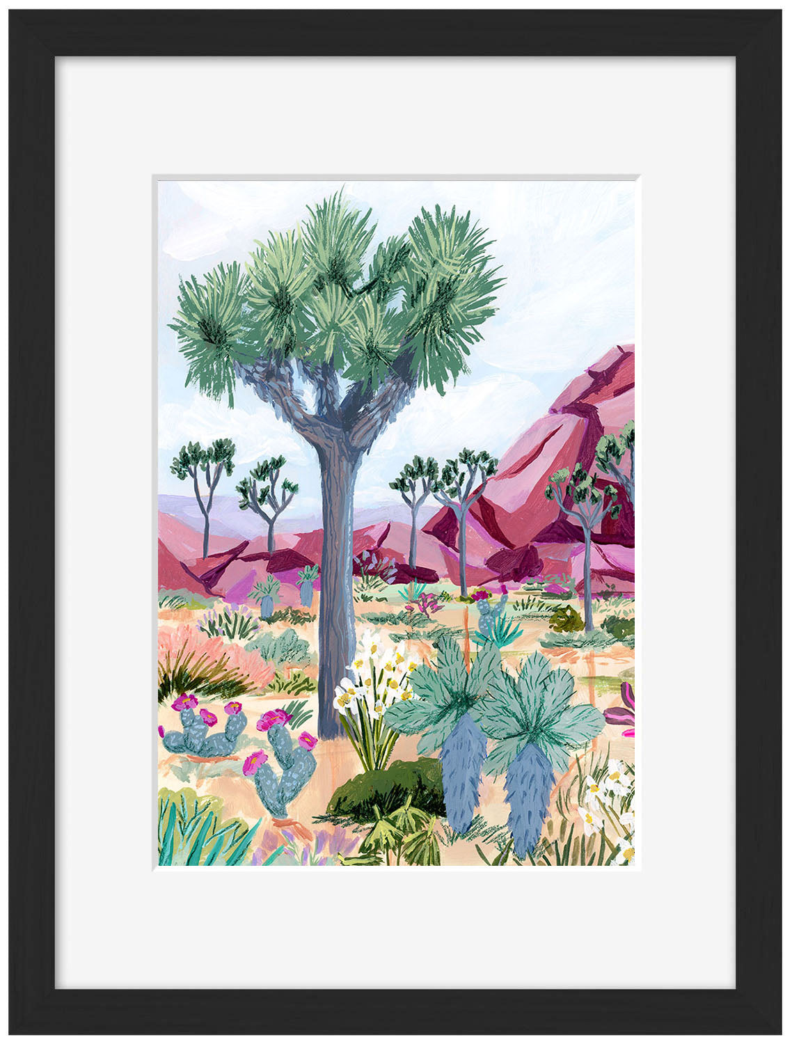 Sarah Gesek - Tree mauve rocks