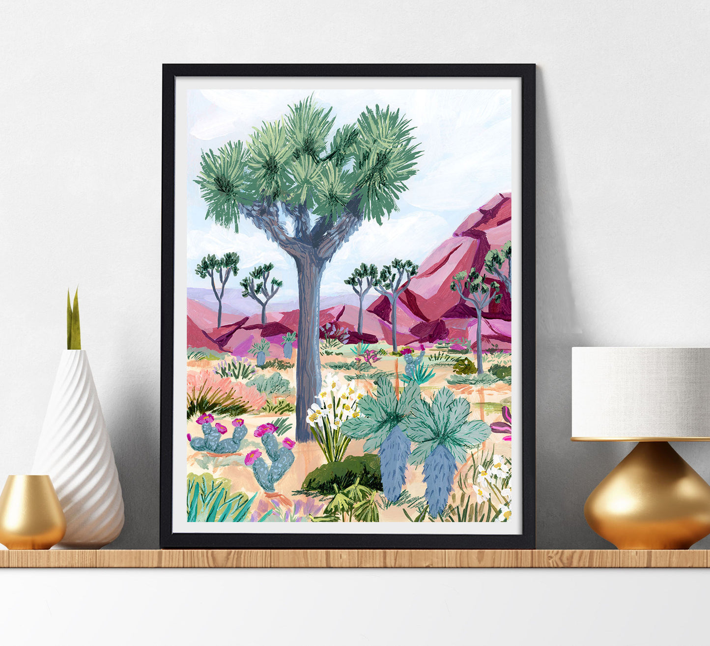 Sarah Gesek - Tree mauve rocks