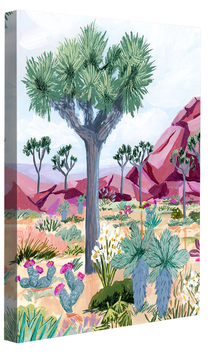 Sarah Gesek - Tree mauve rocks