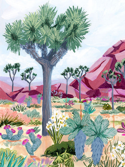 Sarah Gesek - Tree mauve rocks