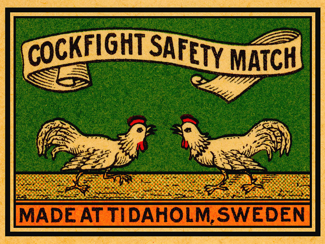 Safety Matches - Cock Fight