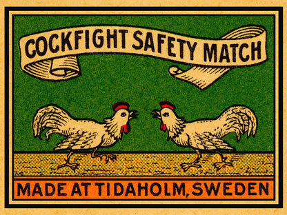 Safety Matches - Cock Fight