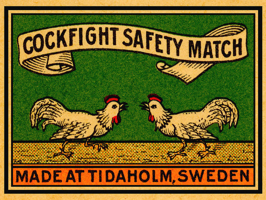 Safety Matches - Cock Fight