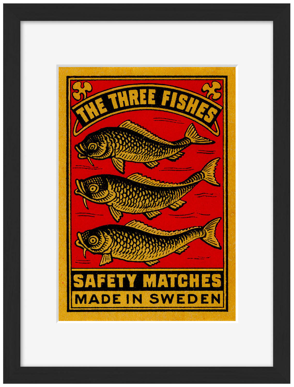 Safety Matches - the 3 fishes