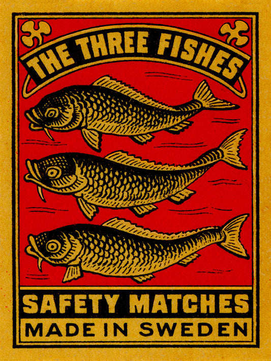 Safety Matches - the 3 fishes