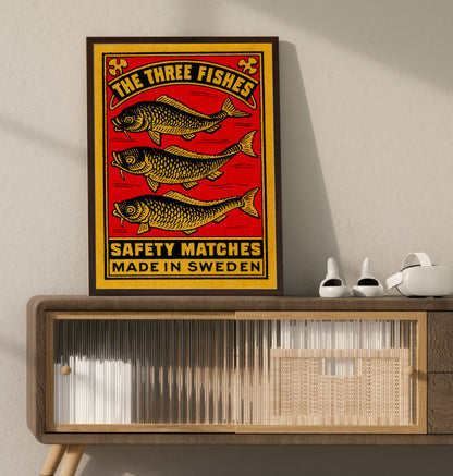Safety Matches - the 3 fishes
