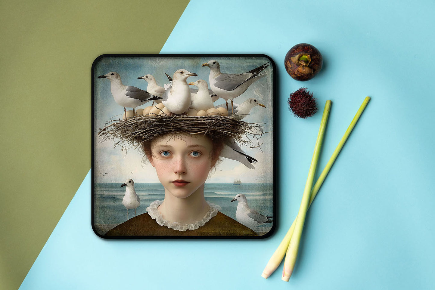 Metal Tray - Alisa - The Seagull Nest - 15 x 15 cm