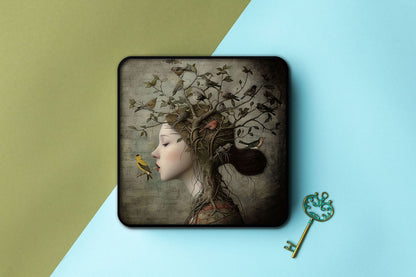 Plateau métal - Alisa - The Songbird - 15 x 15 cm