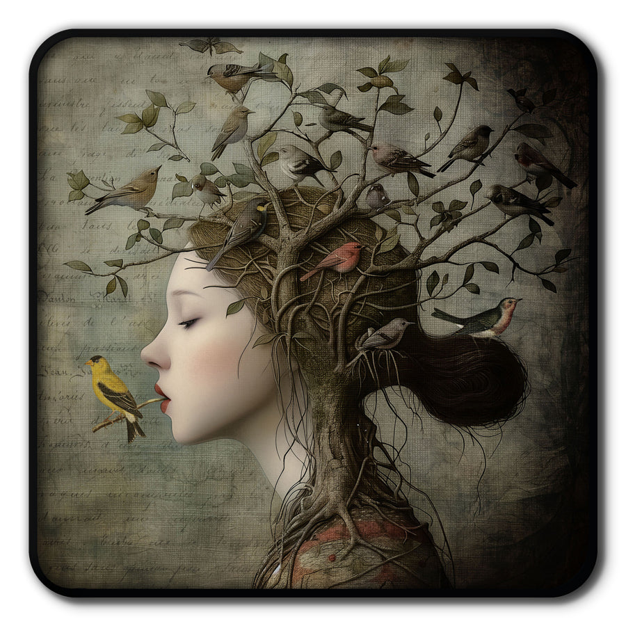 Plateau métal - Alisa - The Songbird - 15 x 15 cm