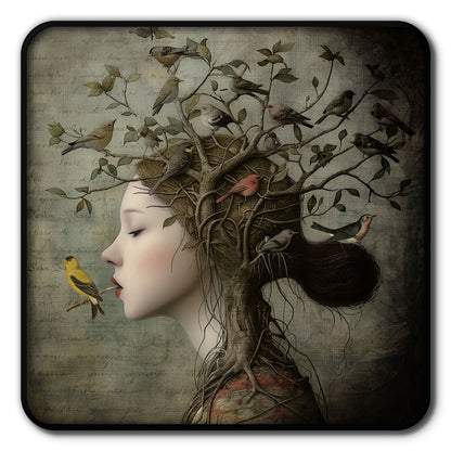 Plateau métal - Alisa - The Songbird - 15 x 15 cm