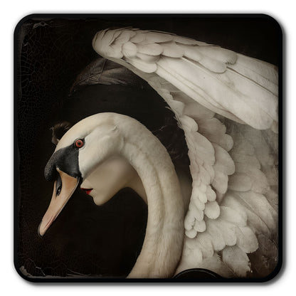 Plateau métal - Alisa - The Swan - 15 x 15 cm