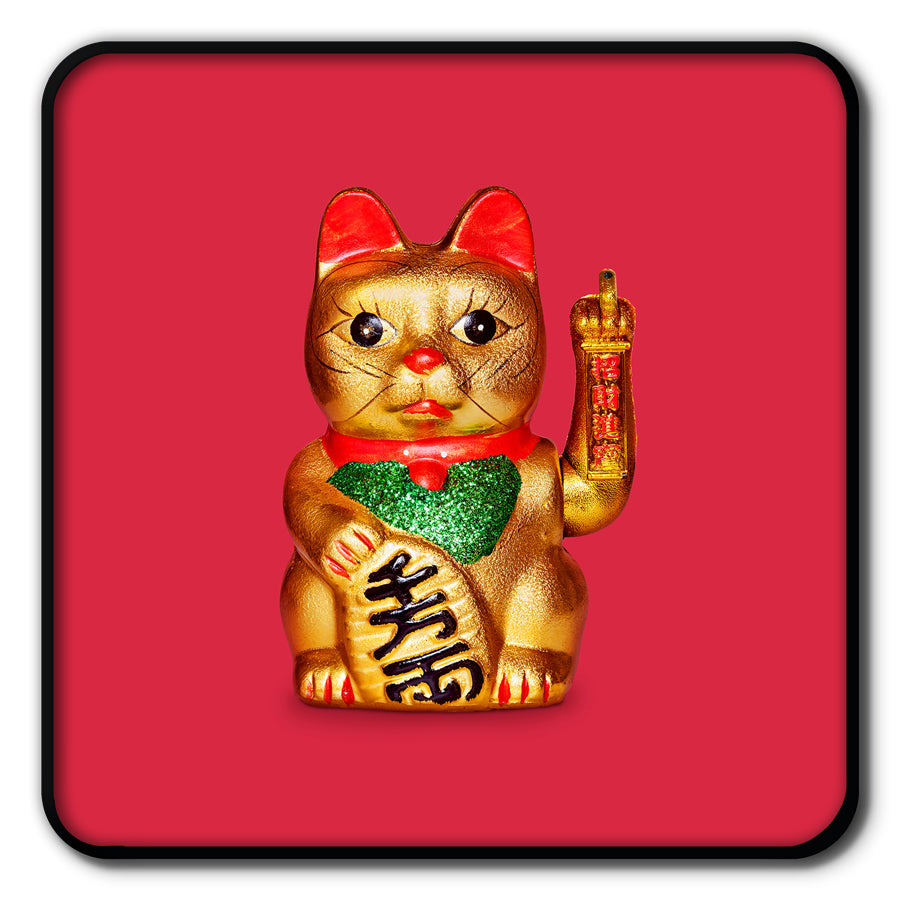 Plateau métal - Artem - Luckycat - 15 x 15 cm