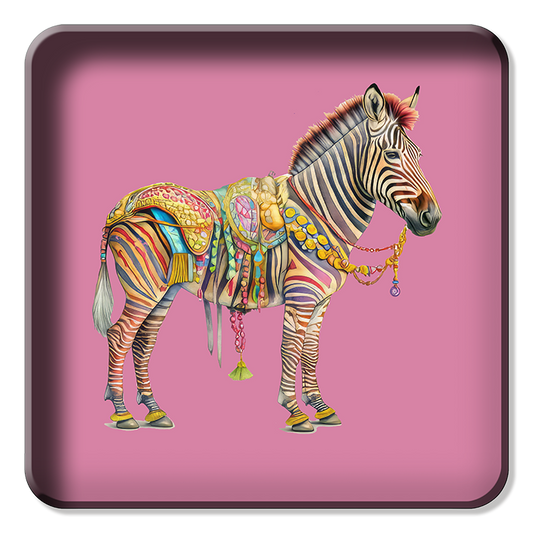 Square Trays -  Circus Zebra