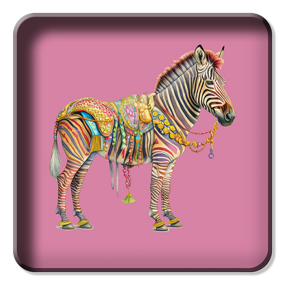 Square Trays -  Circus Zebra