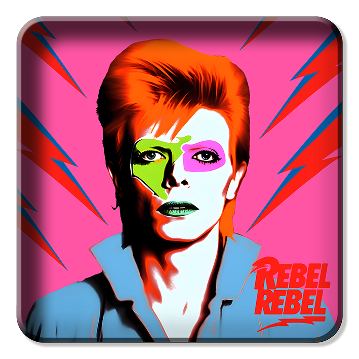 Square Trays -  Pop Art David Bowie