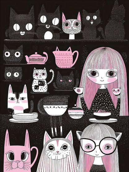 Tany Autoshi - The girl and the cats # 1