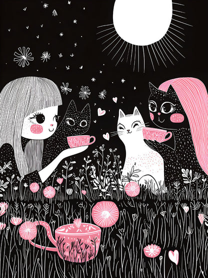 Tany Autoshi - The girl and the cats # 2