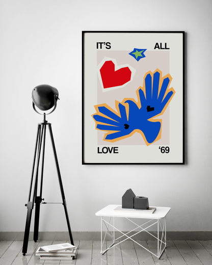 Frances Collett -  It's All Love Dove Blue