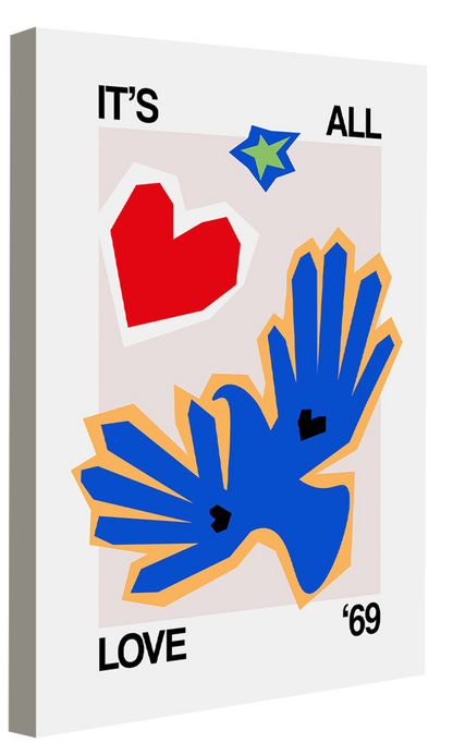 Frances Collett -  It's All Love Dove Blue