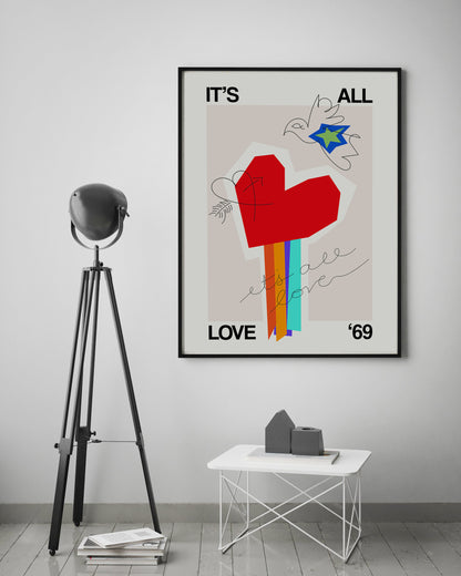 Frances Collett -  It's All Love Heart Biscuit