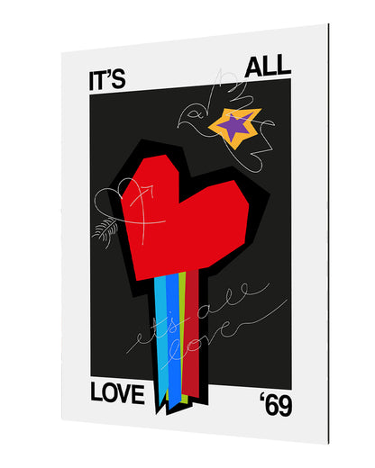 Frances Collett -  It's All Love Heart Grey