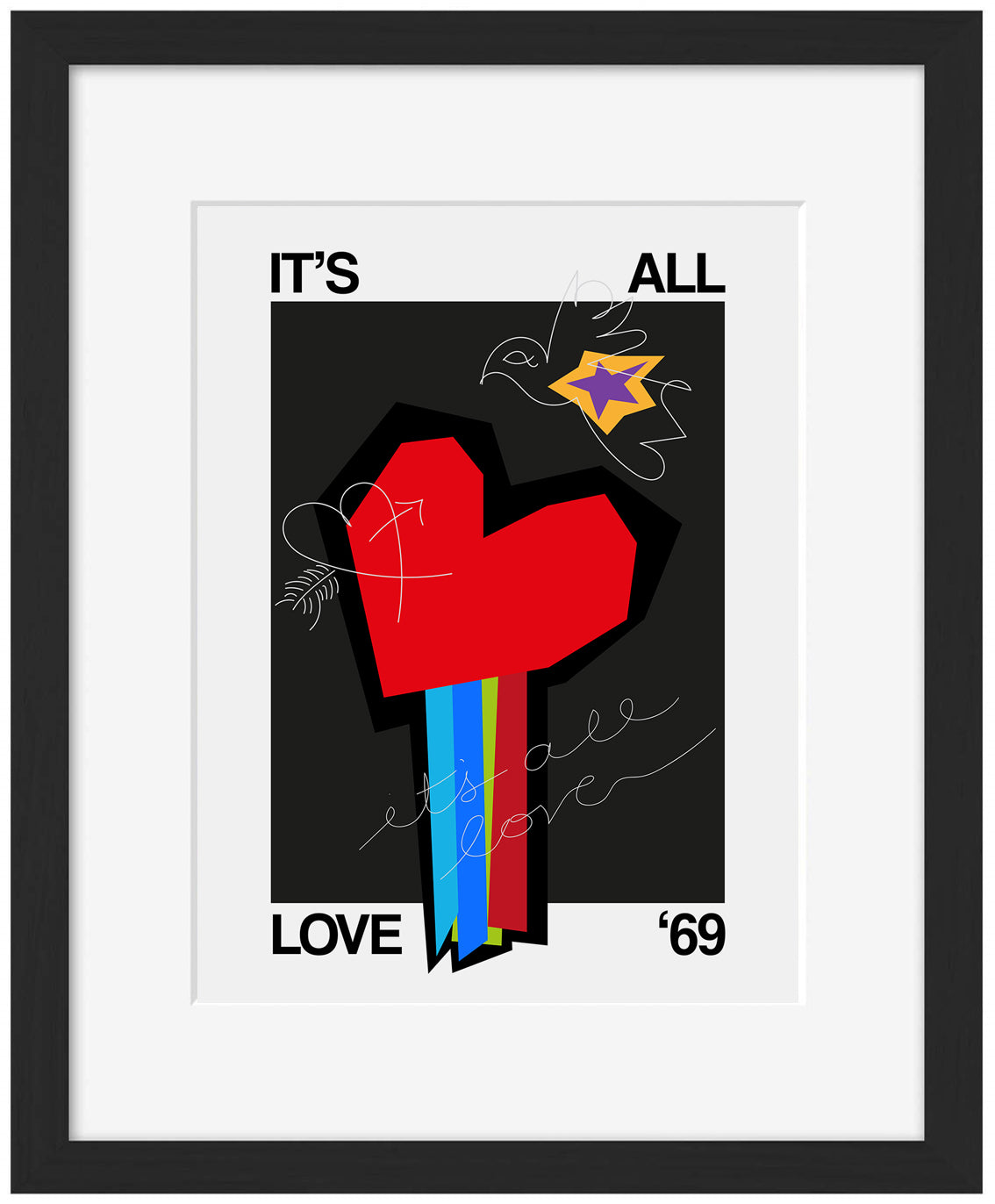 Frances Collett -  It's All Love Heart Grey