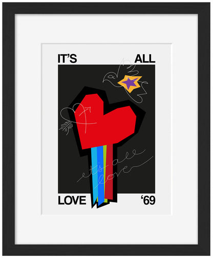 Frances Collett -  It's All Love Heart Grey