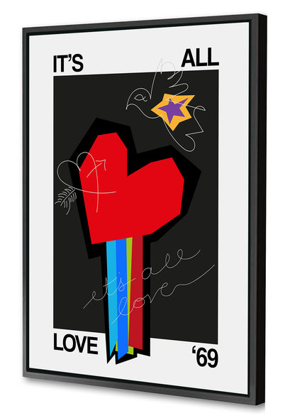 Frances Collett -  It's All Love Heart Grey