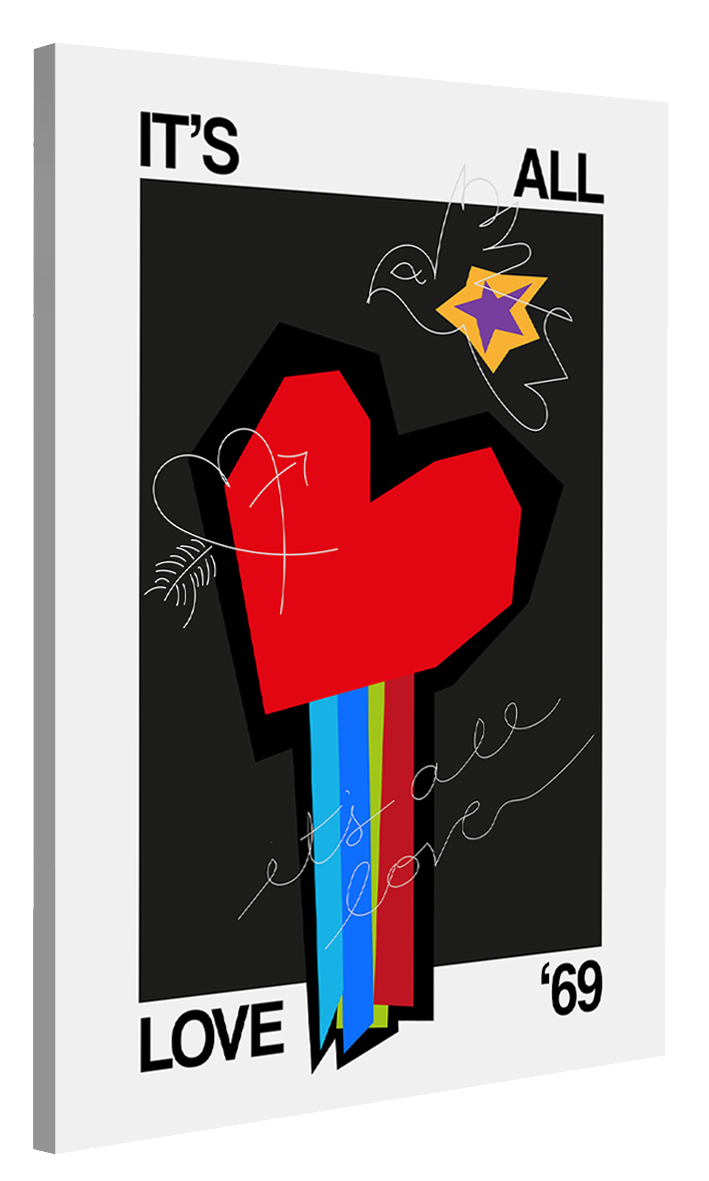 Frances Collett -  It's All Love Heart Grey