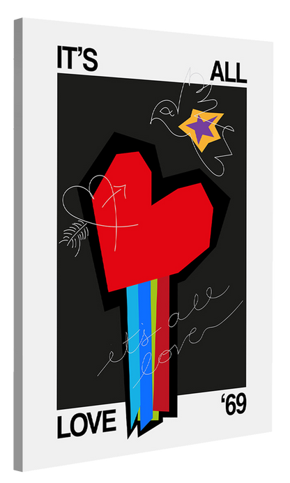 Frances Collett -  It's All Love Heart Grey